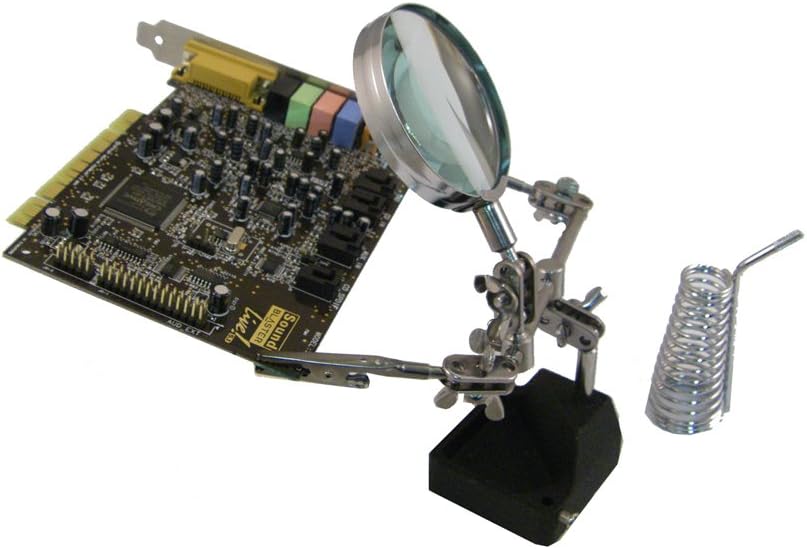 Helping Hand Magnifier Heavy Duty Soldering Station - 4x Magnification