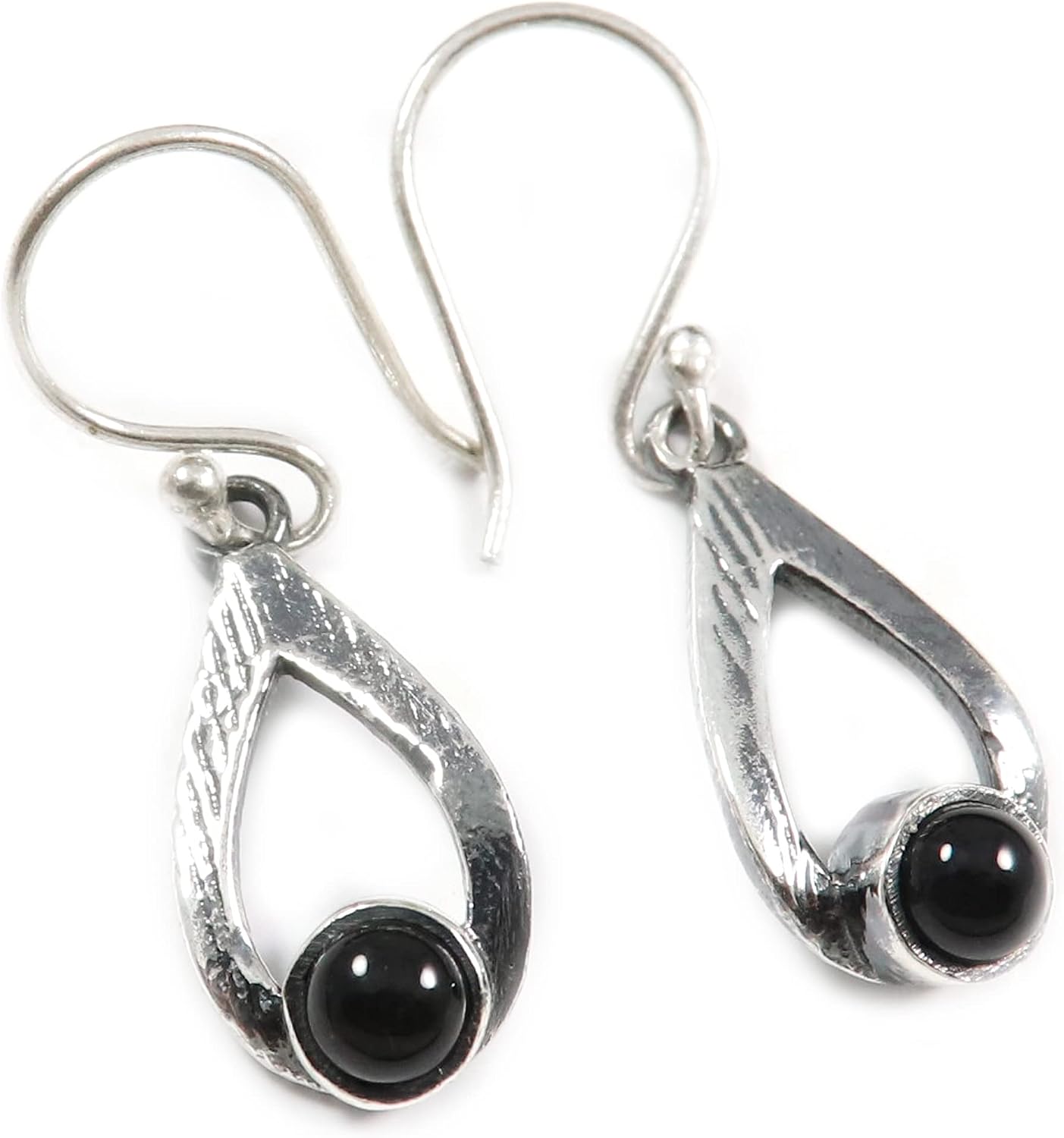 Goyal Exports 925 Sterling Silver Blue Topaz Faceted Black Onyx Citrine Faceted Carnelian Gemstone Silver Stud Earring Handmade Jewelry SEG124