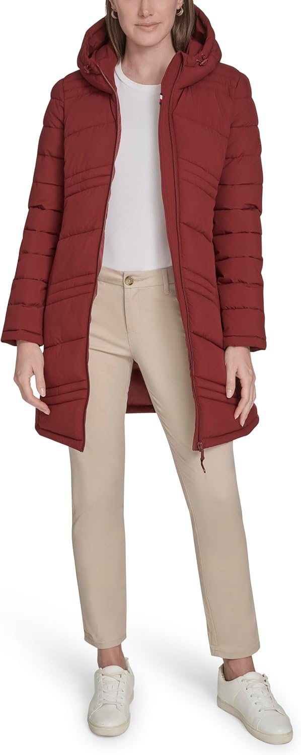 Tommy Hilfiger womens Every Day Essential Long Lightweight Coat - Image 2