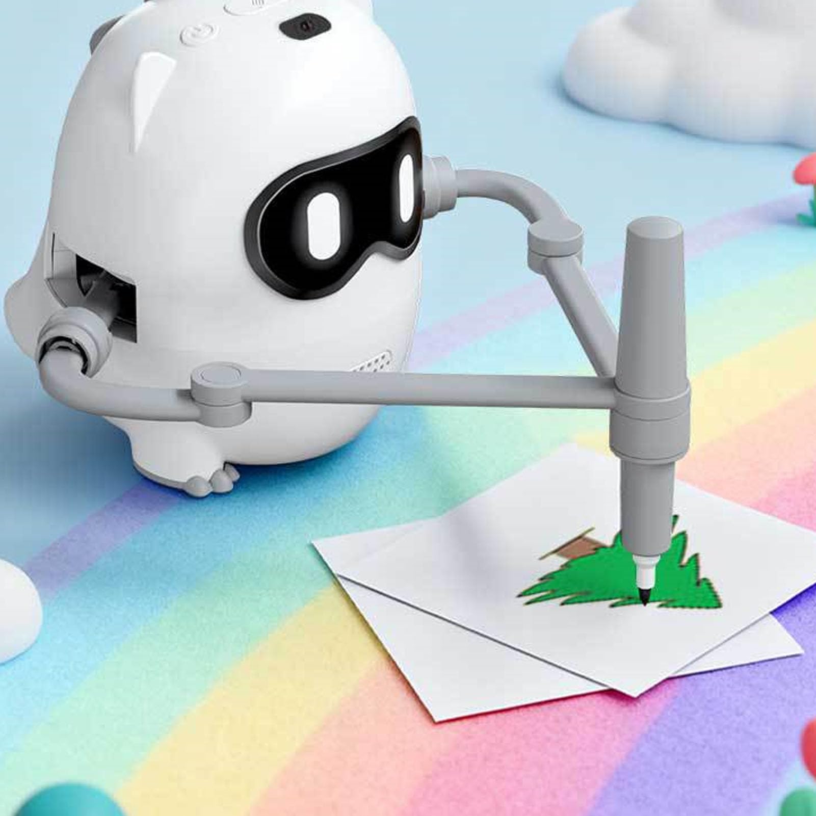 Robot de Dibujo Educativo Inteligente para niños 3-10 años, con cámara integrada, 100 Plantillas artísticas y Modo Interactivo Stem para desarrollar Creatividad