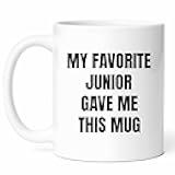 My Favorite Junior Mug - Coffee Cup - Little Star Funny Gift From Parents - Tea Mugs - Youthful Cups - 11 Oz Ceramic Gifts For Birthday, Him, Her, Christmas, Graduation, Family Occasion, Proud Growing