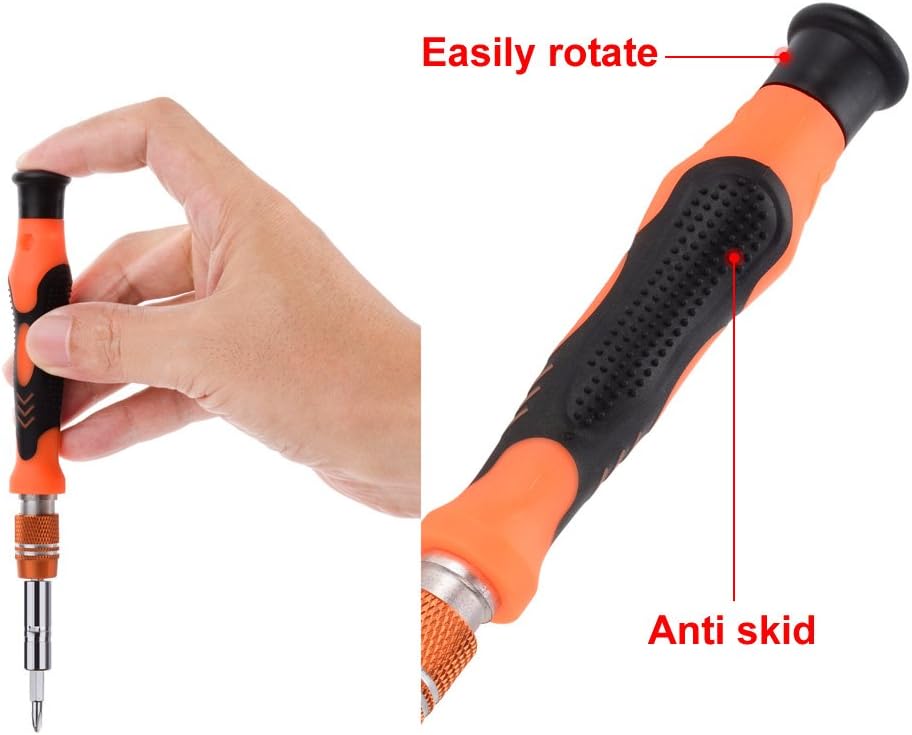 Vastar 62 in 1 with 56 Bit Magnetic Driver Kit, Precision Screwdriver Set Smartphone Repair Tool Kit for iPhone 8/8 Plus,7/7 Plus and More Cellphones, Tablet,Laptops,Game Consoles and More Electronics