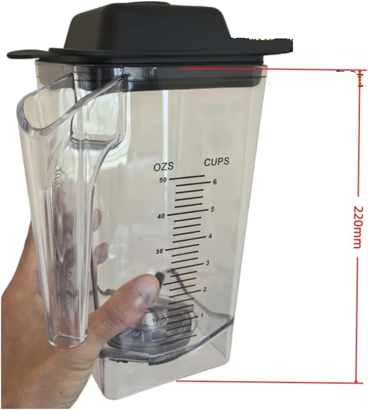 Sabbia Ice Machine Tazza di miscelazione 1,5L per frullatore alimentare, perfetto per frullati e bevande surgelate, compatibile con vari modelli