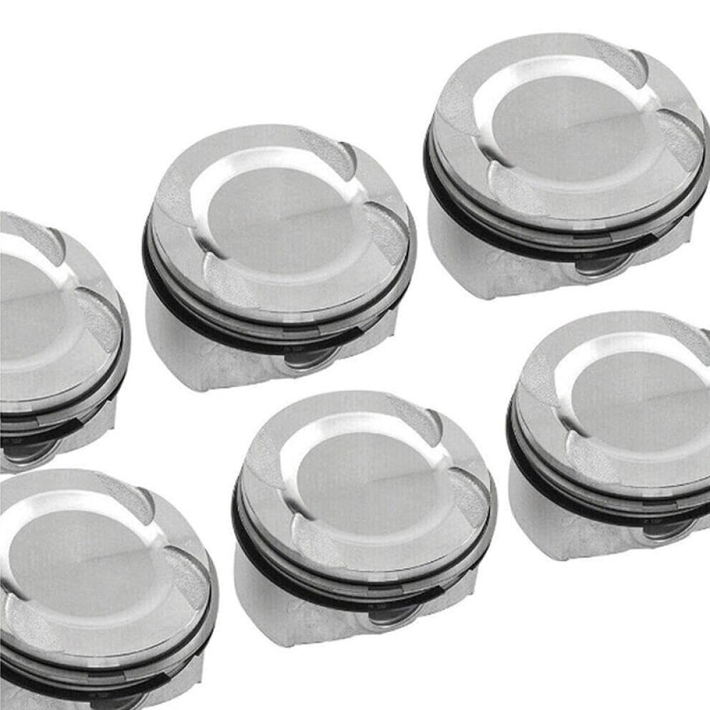 Set pistoni e fasce elastiche motore N63B44 11257613626 compatibile con i modelli 550i 650i 750i E70 6 pezzi