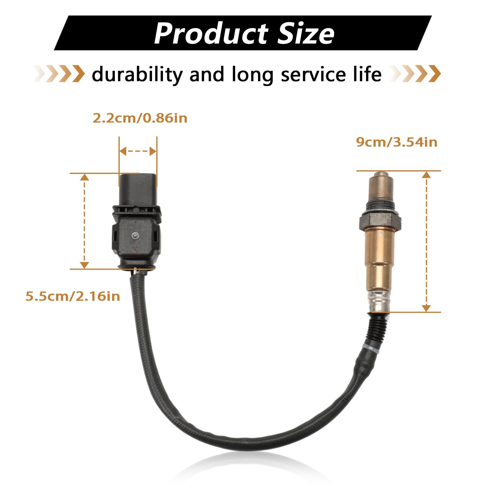 Sonda Lambda Superiore per C3 C4 C5 DS3 DS4 R55 R56 207 208 308 508 2008 3008 5008 Sensore Ossigeno Sonda Lambda 0258017217