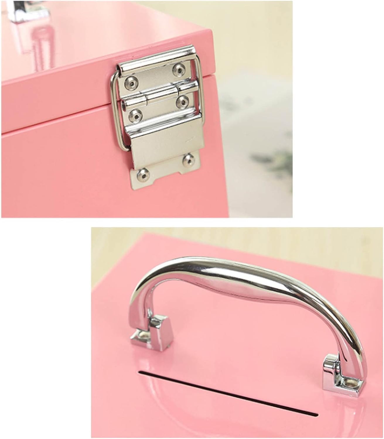 Ultreos Metal Portable Household Creative Password Lock Money Box Children Adult Piggy Bank Drop-Resistant Change Storage Box 3