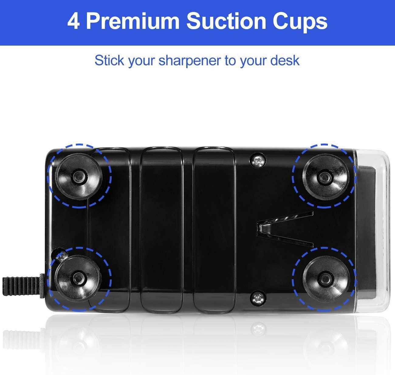 Electric Pencil Sharpener Heavy Duty, AFMAT Pencil Sharpener for Classroom, Auto Stop, Super Sharp & Fast, Commercial Pencil Sharpener for 6-8mm No.2/Colored Pencils/Office/Home, Upgraded Packaging