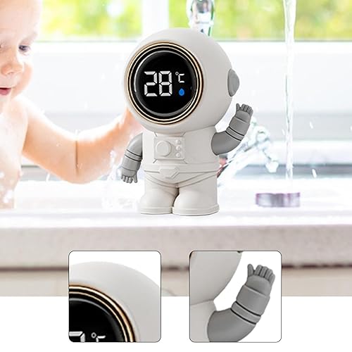 Miniatura 3 de Termómetro electrónico de baño para bebés, medidor de temperatura de 0 a 99 , juguete de baño para bañera en casa, niños, astronauta