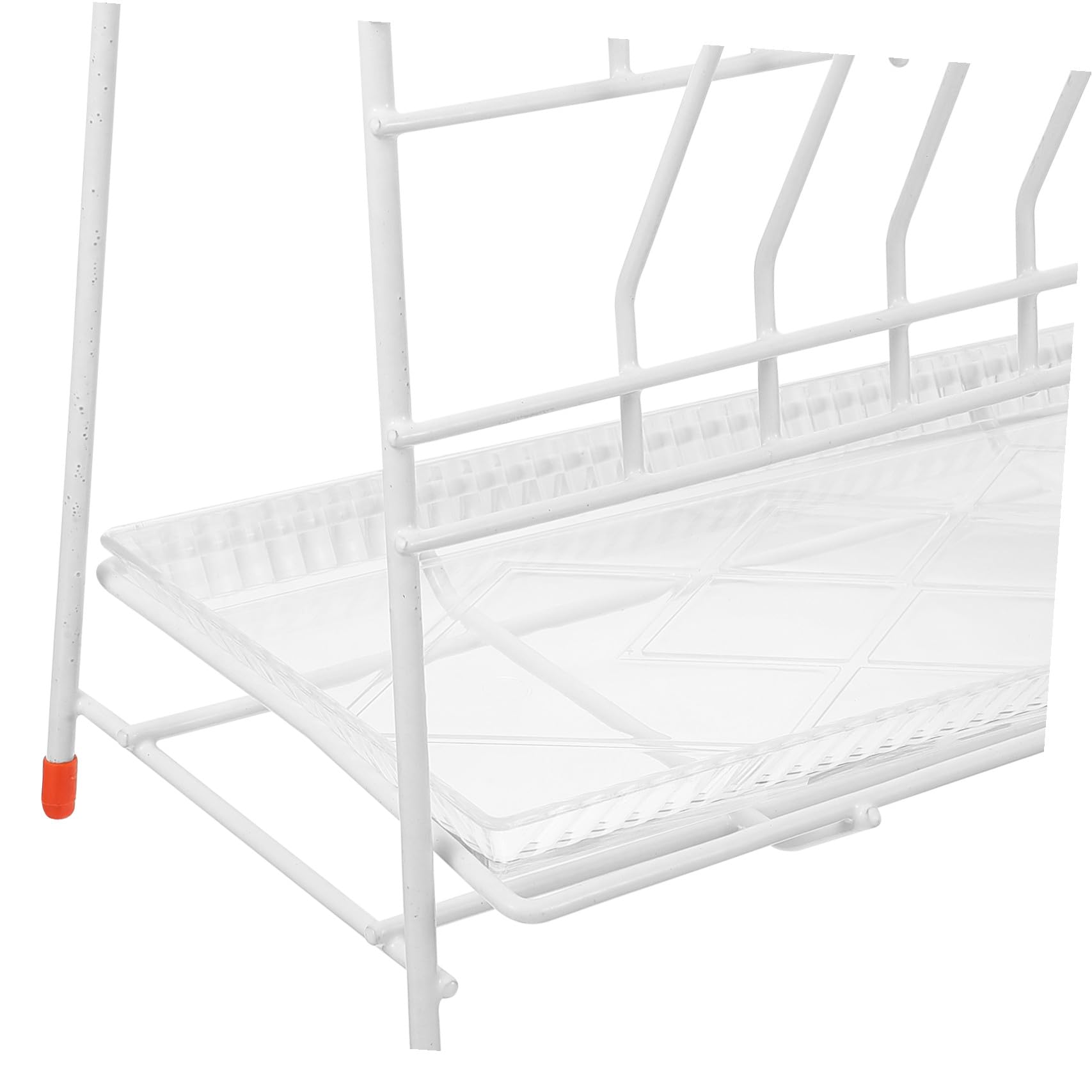MAGICLULU Soporte de Secado Rejilla de Drenaje 32 Ranuras para Tubos de de Hierro Blanco para Científico