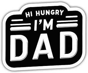Amazon.com: Dad Stickers GIF for Dad Father Decals Hi Hungry I'm Dad ...