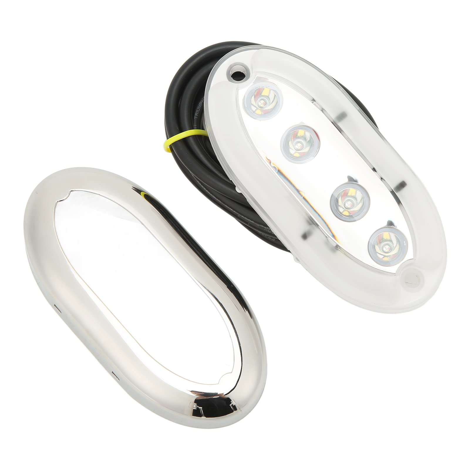 Aramox Boat Marine Underwater Light, Marine Underwater LED Light DC 12V‑24V IP68 Impermeable Universal Fit para Boat Yacht Waterside (RGB)