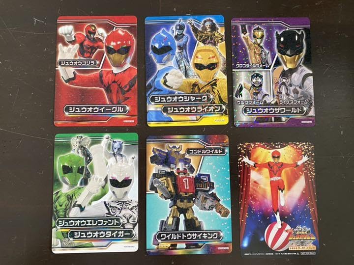 準備中‼️動物戦隊　ジュウオウジャー☀️キラキラカード2種類各1枚セット Amazon.co.jp: 動物戦隊ジュウオウジャー カードセット : おもちゃ