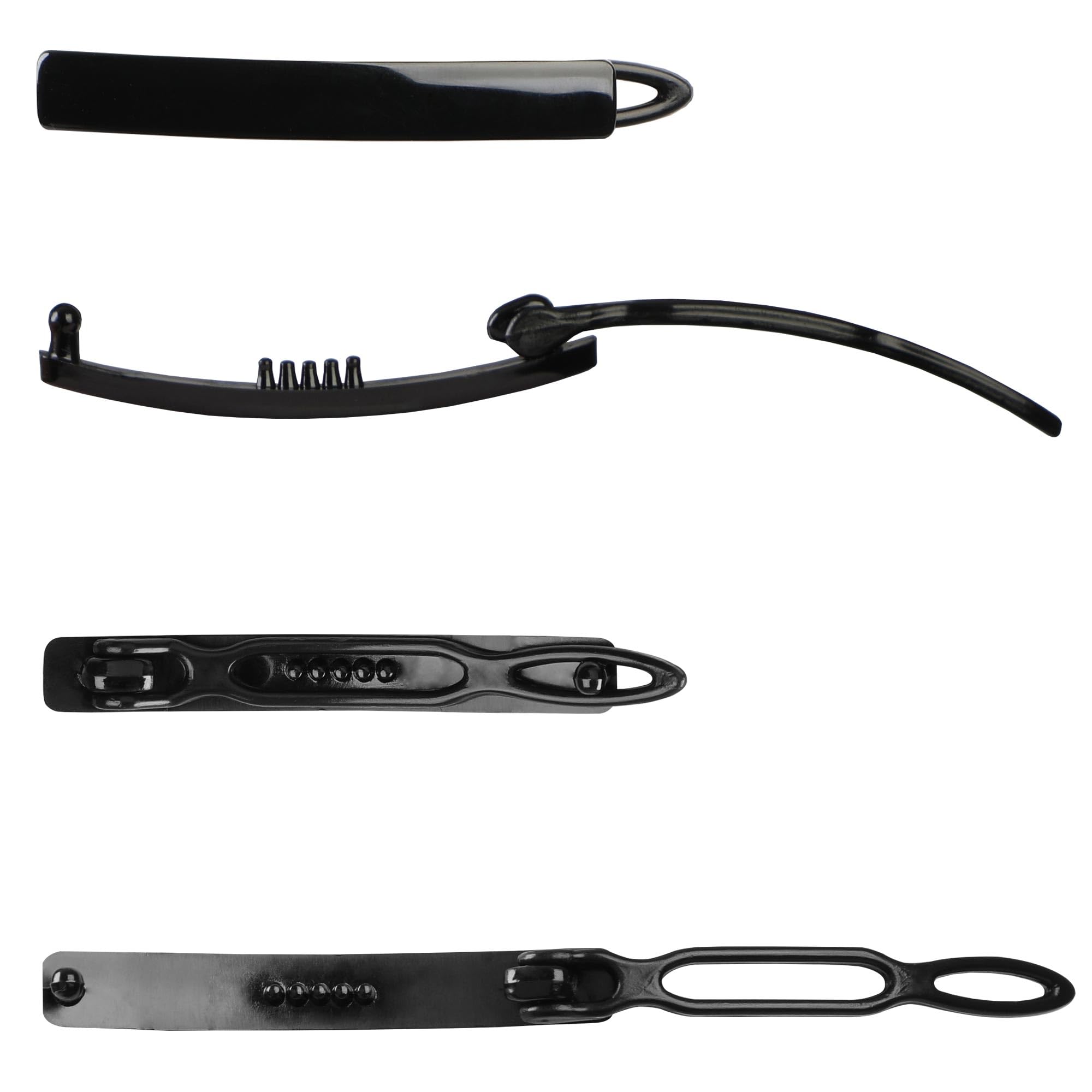 12-teiliges Haarspangen-Set für Damen und Mädchen, Haarspangen für dickes, dünnes, feines Haar, nicht-metallisches Haarzubehör, rutschfester Griff, handgefertigte Haarspange, BPA-frei