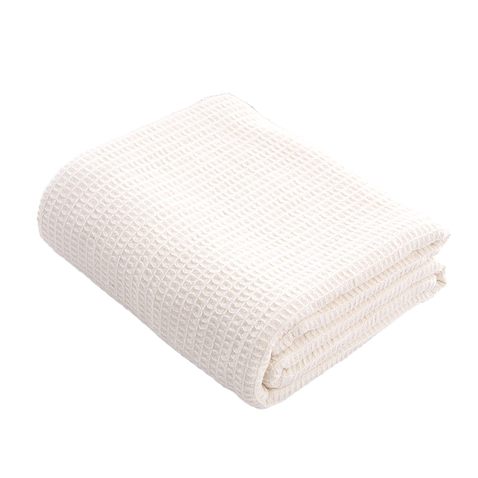 Serviette de douche en coton blanc grand format pour la salle de bain