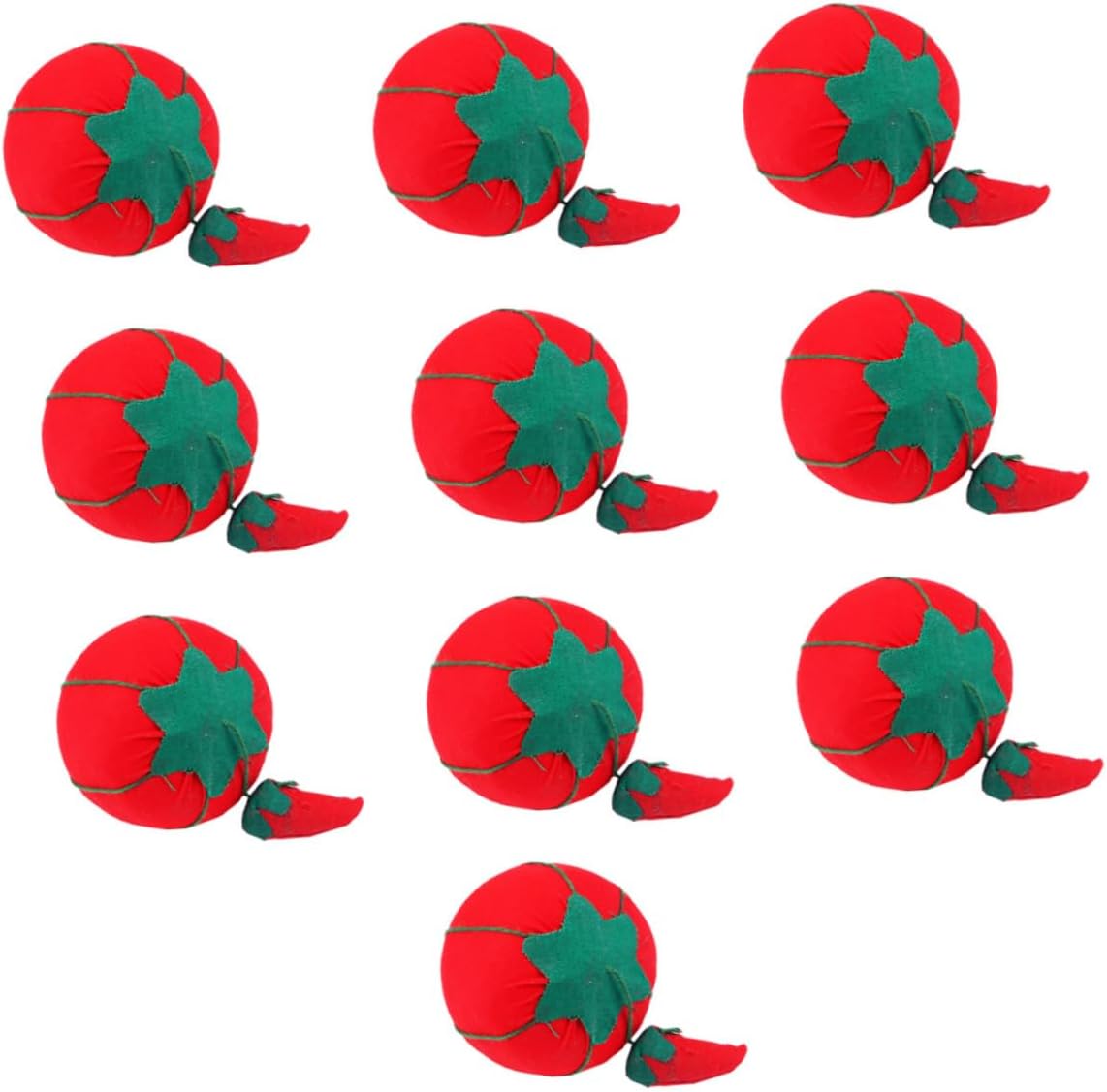 Tomato Pin Cushions for Bulk Sewing 10pcs Mini Tomato Shaped Pin Cushion Sewing Fashion Design Women on Mother's Day Christmas
