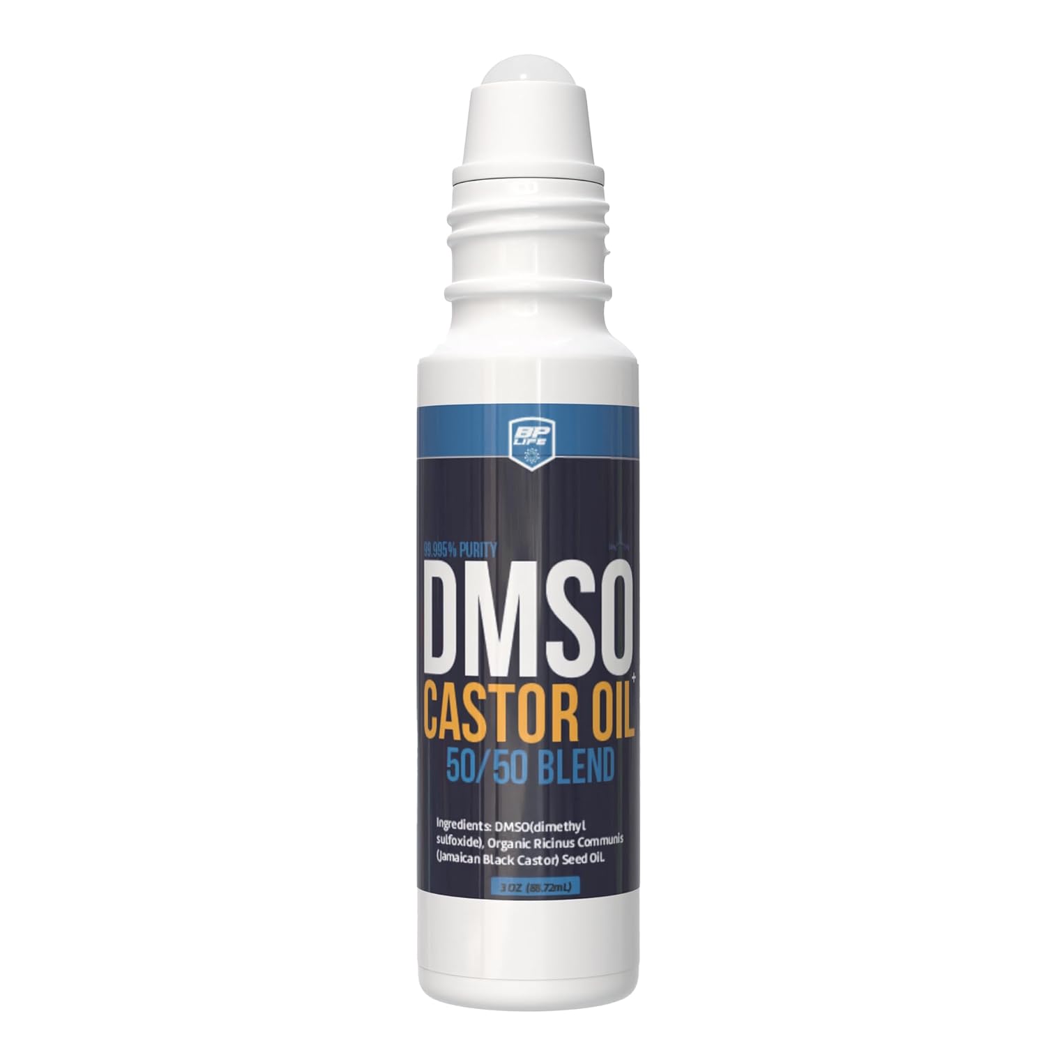DMSO + Organic Jamaican Black Castor Oil 3oz Roll-On, Made in USA