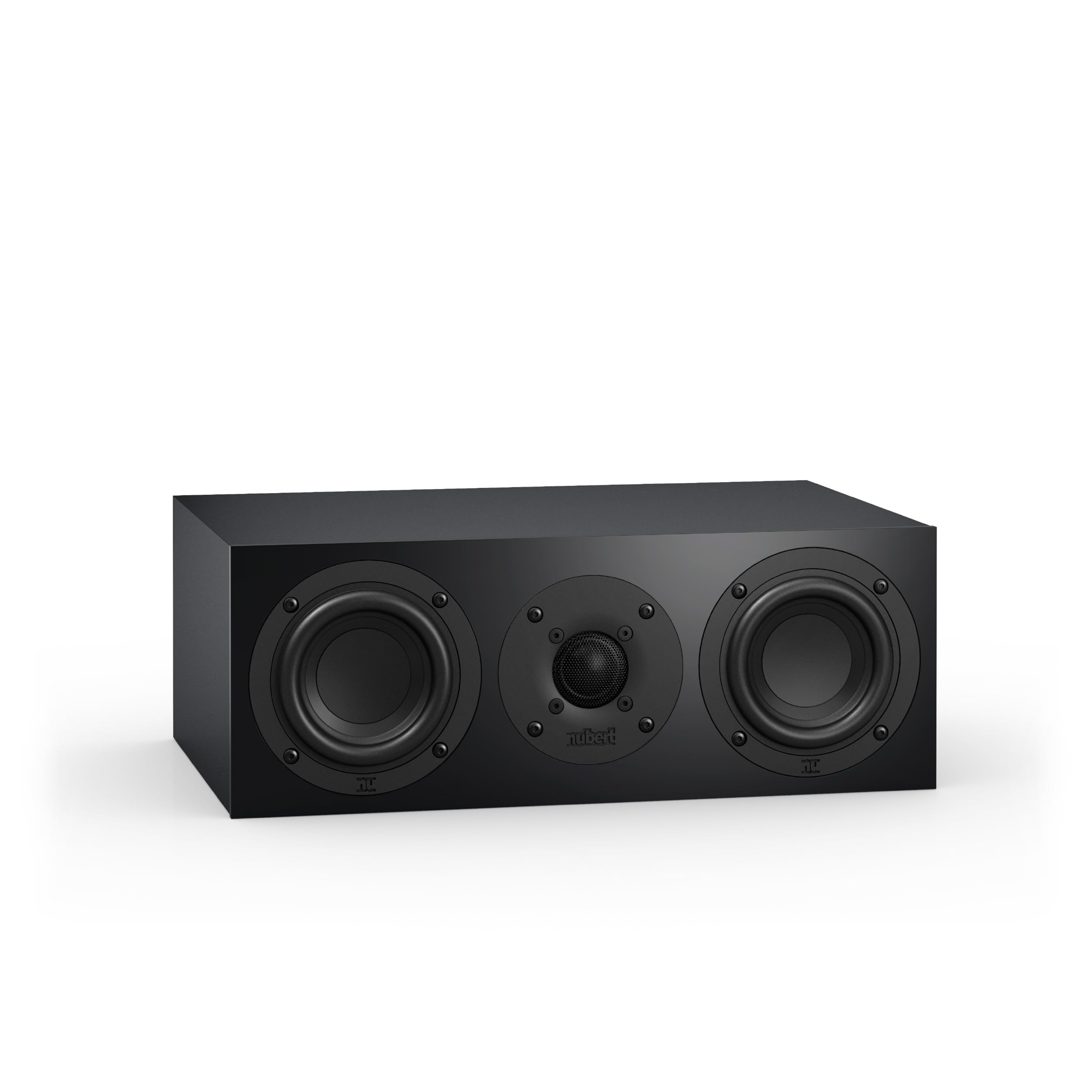 Nubert nuBoxx B-50 | Schwarzer Centerlautsprecher | 1 Stück Passivbox | Für modernes wohnen | Kompaktlautsprecher für Heimkino | Lautsprecher bis 60 Hz | Ideale Lowboardboxen
