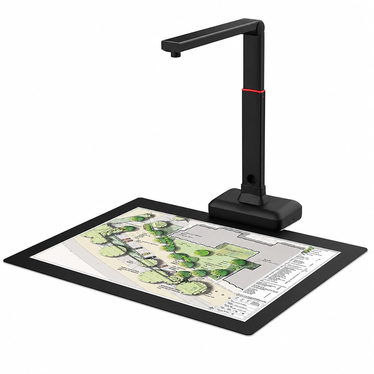 Scanner per documenti con risoluzione 23 MP, luce LED integrata, portata di scansione 420 x 297 mm, per carte d'identità, foto e riviste