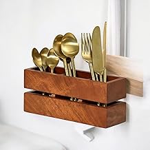 MISAN Cranny Cutlery Caddy Holder – Stylish & Durable Utensil Organizer for Kitchen, Dining Table, and Office Use with Multi-Section Storage Compartments