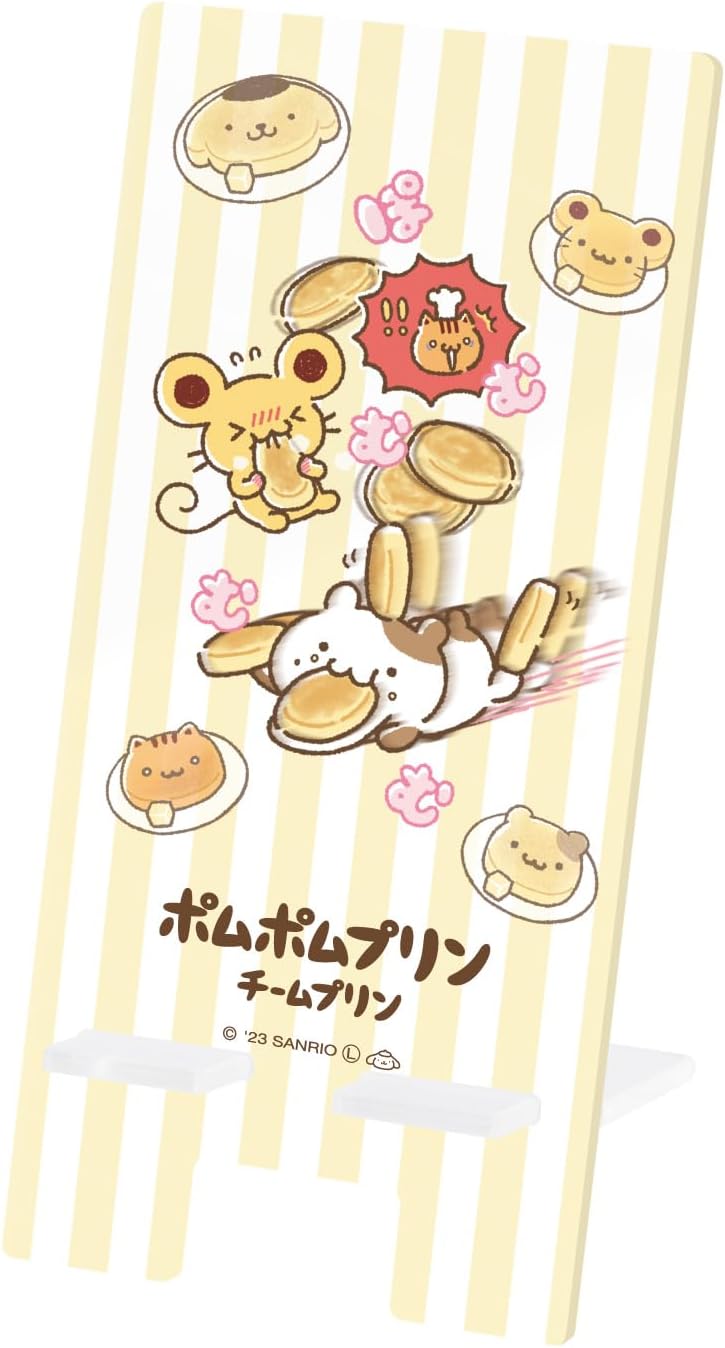 グルマンディーズ(Gourmandise) Gourmandies Team Pudding Cartoon Acrylic Smartphone Stand Team Pudding SANG-341A