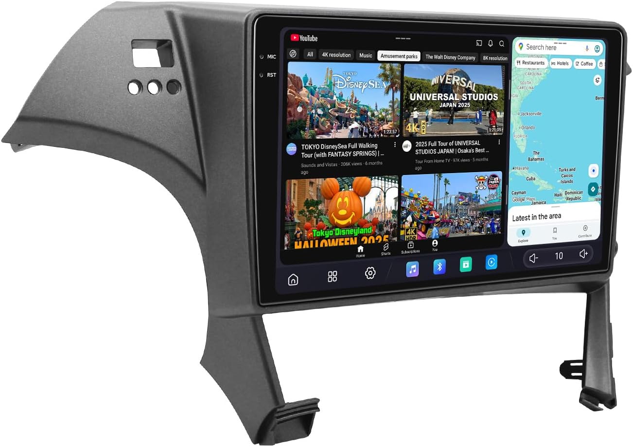 JOYING Car Radio for Toyota Prius 2010-2015, 10.4" 2K QLED Touch Screen Android 13 Car Stereo 12GB+256GB Head Unit with CarPlay & Android Auto, GPS, Bluetooth, AM/FM(JY-TT220N12)