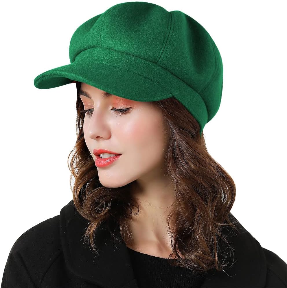 Sumolux Women Beret Newsboy Hat French Wool Cap Classic Autumn Spring Winter - Image 2
