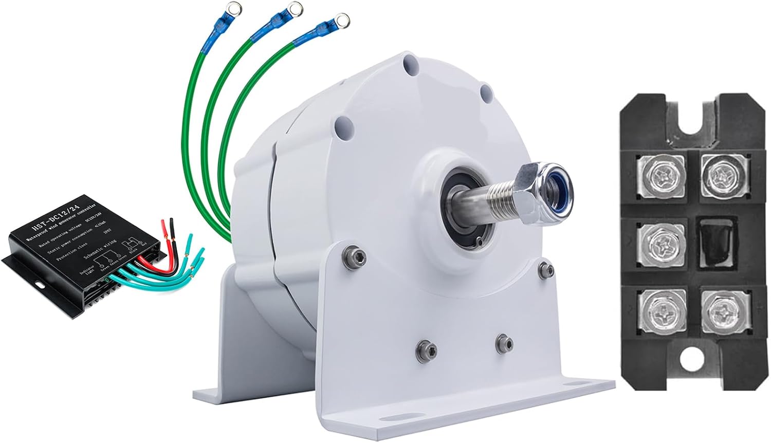 6000W Low RPM Permanent Magnet Generator, 220V 48V 24V 12V Free Energy Gearless Permanent Magnet Generator Motor DIY for Wind Turbine/Water Turbine,220v