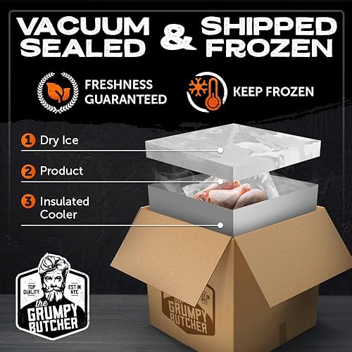 Miniatura 71 de Grumpy Butcher Heritage - Alitas de pollo cocinadas y aptas para microondas, paquete de 2 (20 onzas cada una), con ajo y parmesano de primera