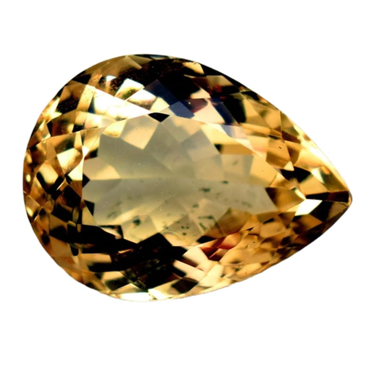 Citrine naturelle taillée de 12,88 mm, gemme d'exception pour pendentif - 7