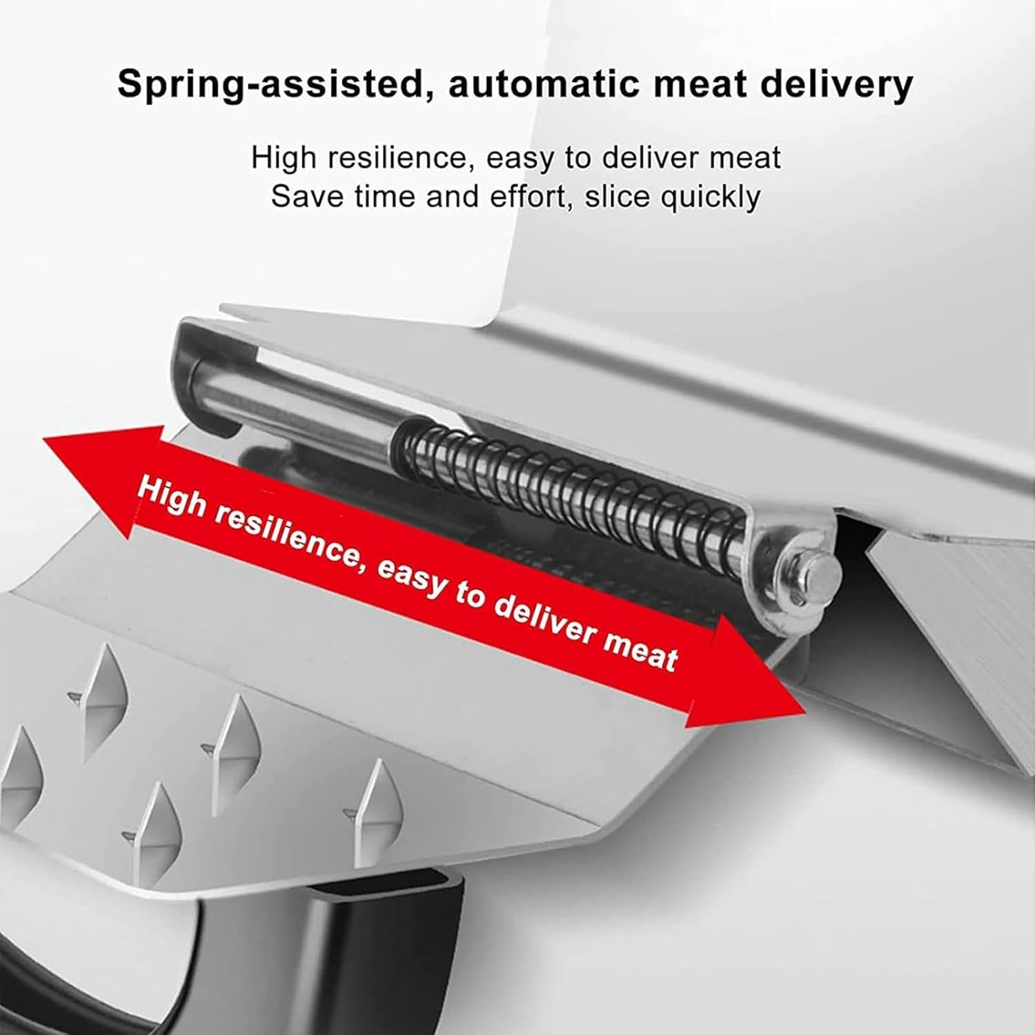 Wzglod Manual Frozen Meat Slicer, Adjustable Stainless Steel Beef Mutton Sheet Slicing Machine for Home Kitchen and Business Use Meat Cutter Slicer Beef Cutter