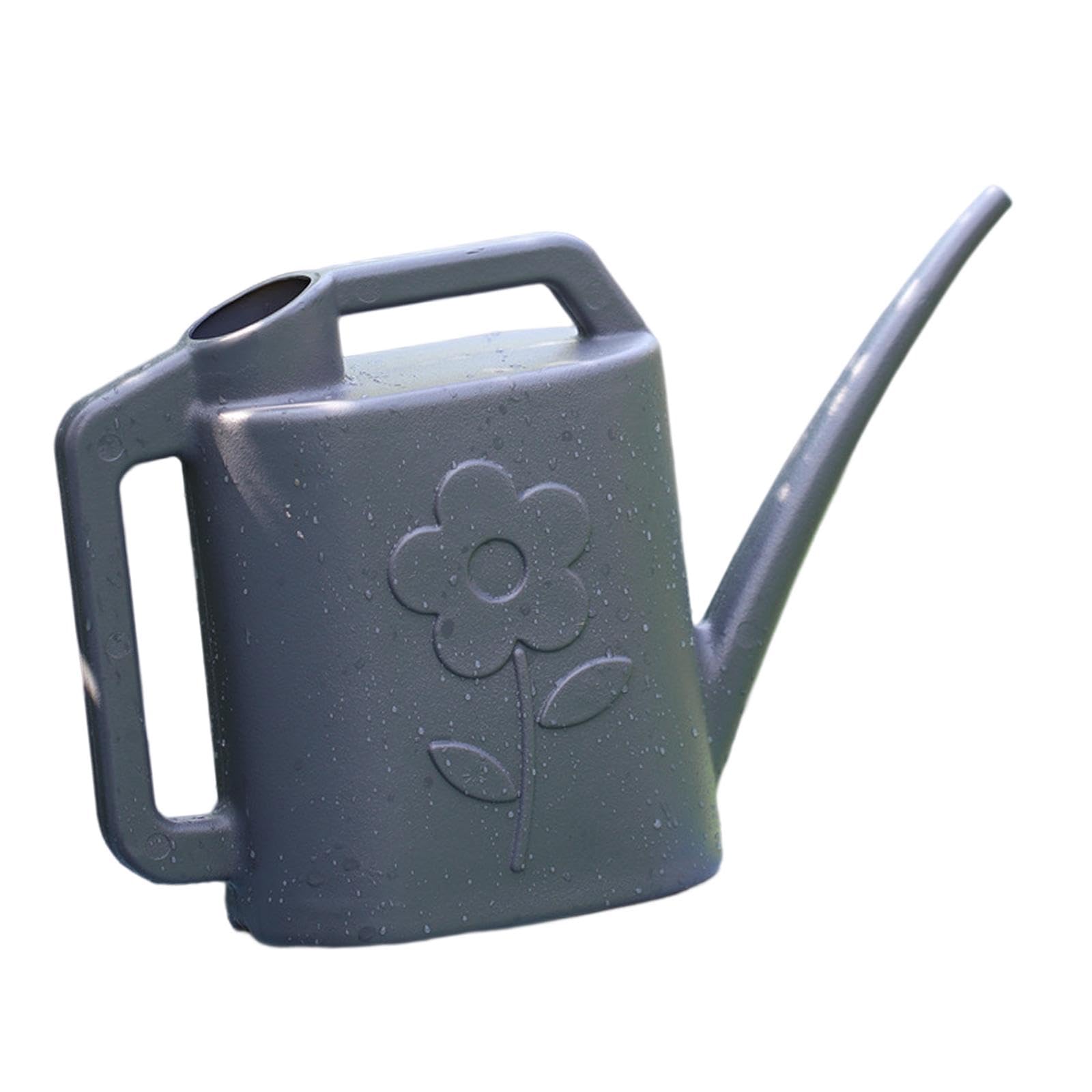 Arrosoir plantes intérieur 4 L grand arrosoir robuste gris foncé à large ouverture
