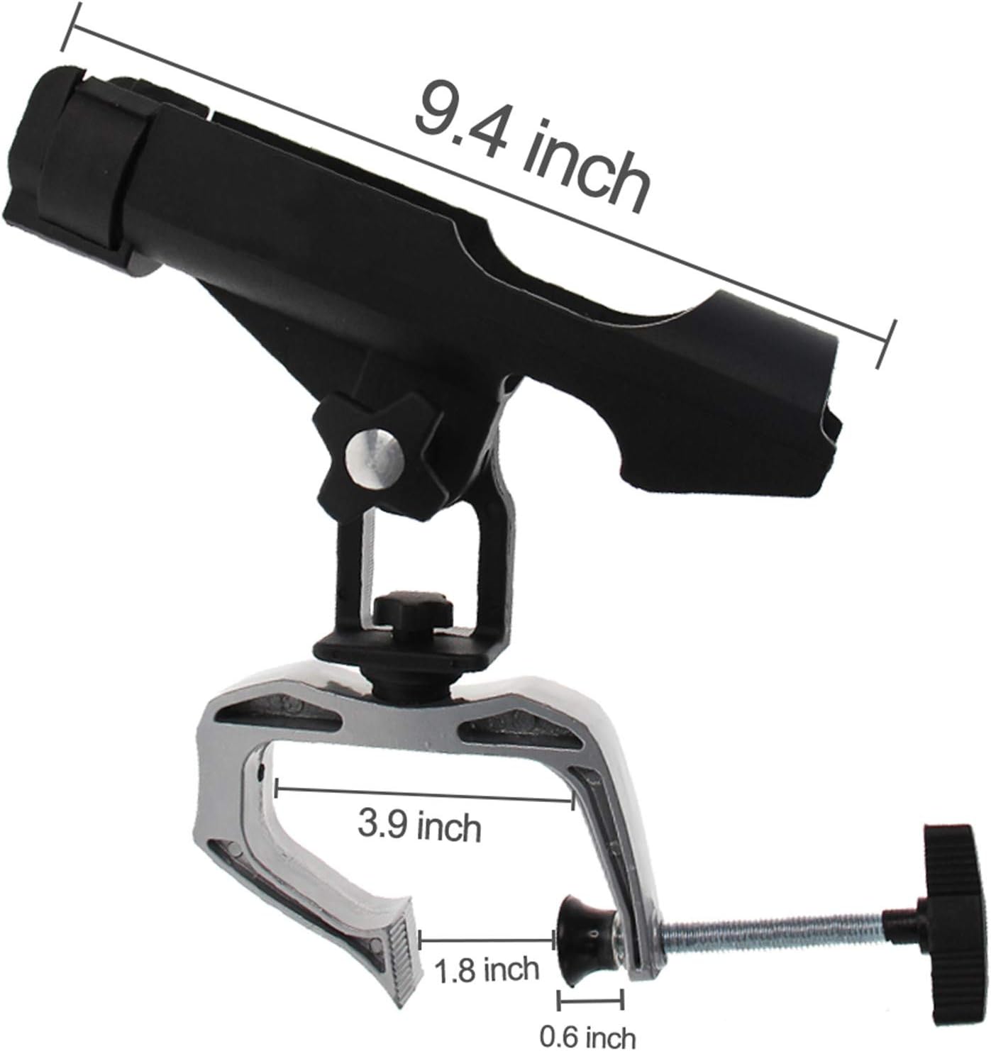 Croch Fishing Rod Holder Boat Rods Holder Folding Holder with Large Clamp Opening 360 Degree Adjustable Fishing Rod Racks Fishing Rod Holder 2 pcs : Sports & Outdoors