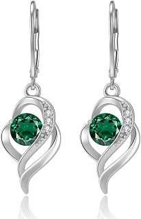 Elegant Twisted Dangle Zircon Earrings for Women, 2ct Grade AAAAA, 316L Stainless Steel, Hypoallergenic Ratchet Clasp, Oxidization Resistant Jewelry Gift