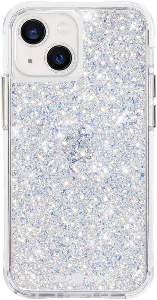 iPhone 13 Case for Women [10ft Drop Protection] [Wireless Charging] Twinkle Stardust Phone Case for iPhone 13 - Luxury Glitter Phone Cover - Shock Absorbing, Anti Scratch, Lightweight