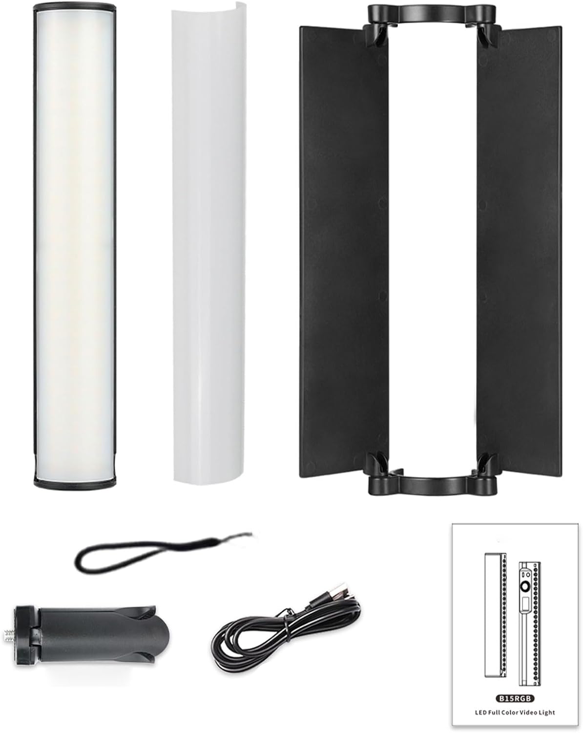 RGB LED Light Wand, 20 Scene Effects Photography Lamp, High CRI Light Stick, 9.8" 245g Portable Video Light for Vlog Party Studio