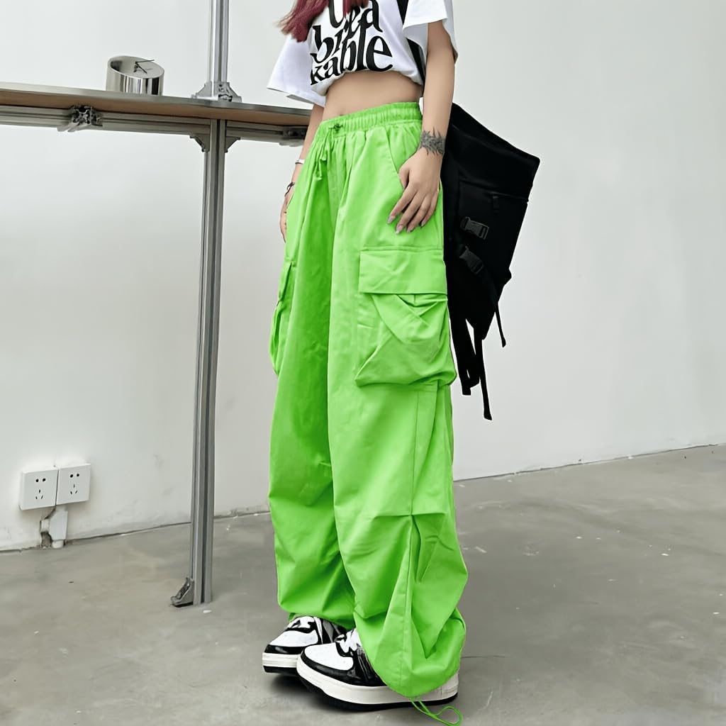Cargo Pants Women Baggy Parachute Pants Woman Mutil Pockets Loose Fit Y2K Casual Pants for Women
