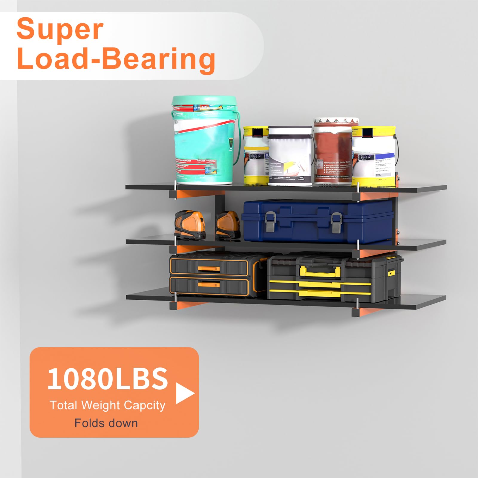 Amazon｜木材ラック壁取り付け、木材収納ラック、高耐久木製収納ラック