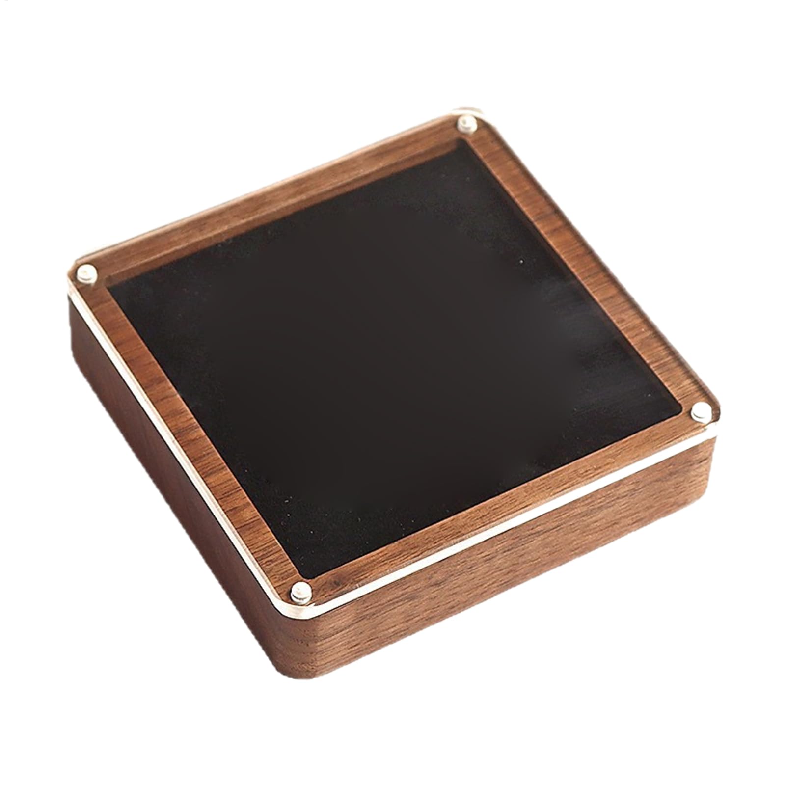 Ensemble souvenir retro et support bois pour carte d'identité ancienne