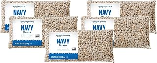 Amazon Grocery Navy Beans, 16oz Pack of 3 - Premium Dry Whole Beans for Soups, Baking & Bulk Storage
