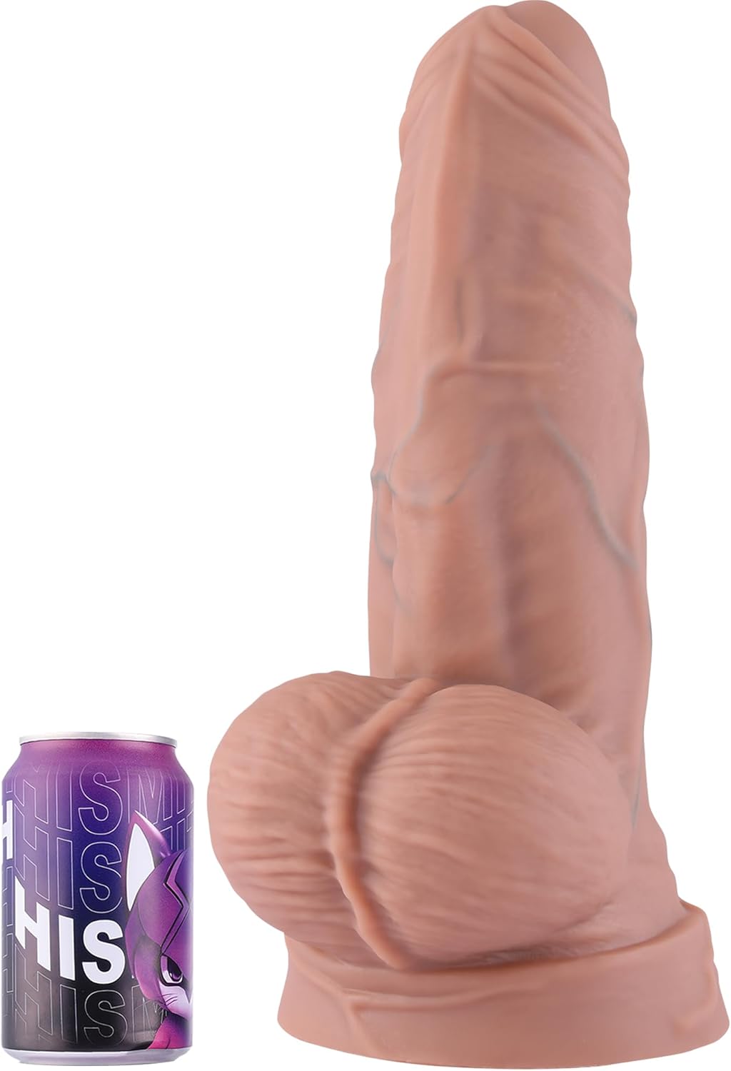 Hismith 14.2" Oversized Silicone Dildo, 9.05" Insertable Length Huge Dildos, Max Width 4" with Suction Cup Base Thick Sex Toy for Advanced Player
