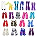 Miunana 10 Pares Zapatos Selección Aleatoria para Monster High Monstruo Alto Muñeca Doll