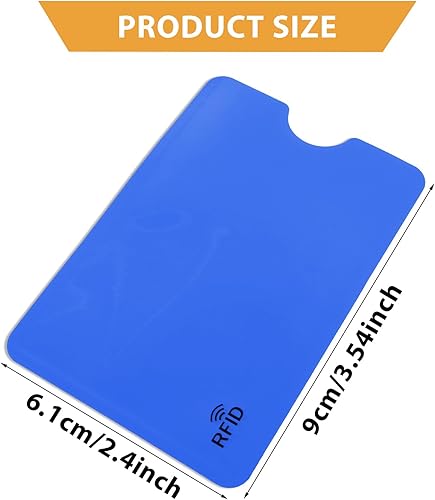 Miniatura 4 de simarro 10 fundas para tarjetas de bloqueo RFID, protector de tarjetas de crédito con bloqueo RFID, fundas seguras para tarjetas de identidad RFID