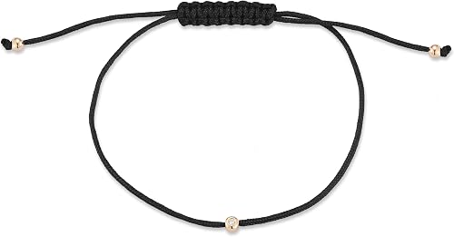 14kt Diamond Dot on Nylon Bracelet