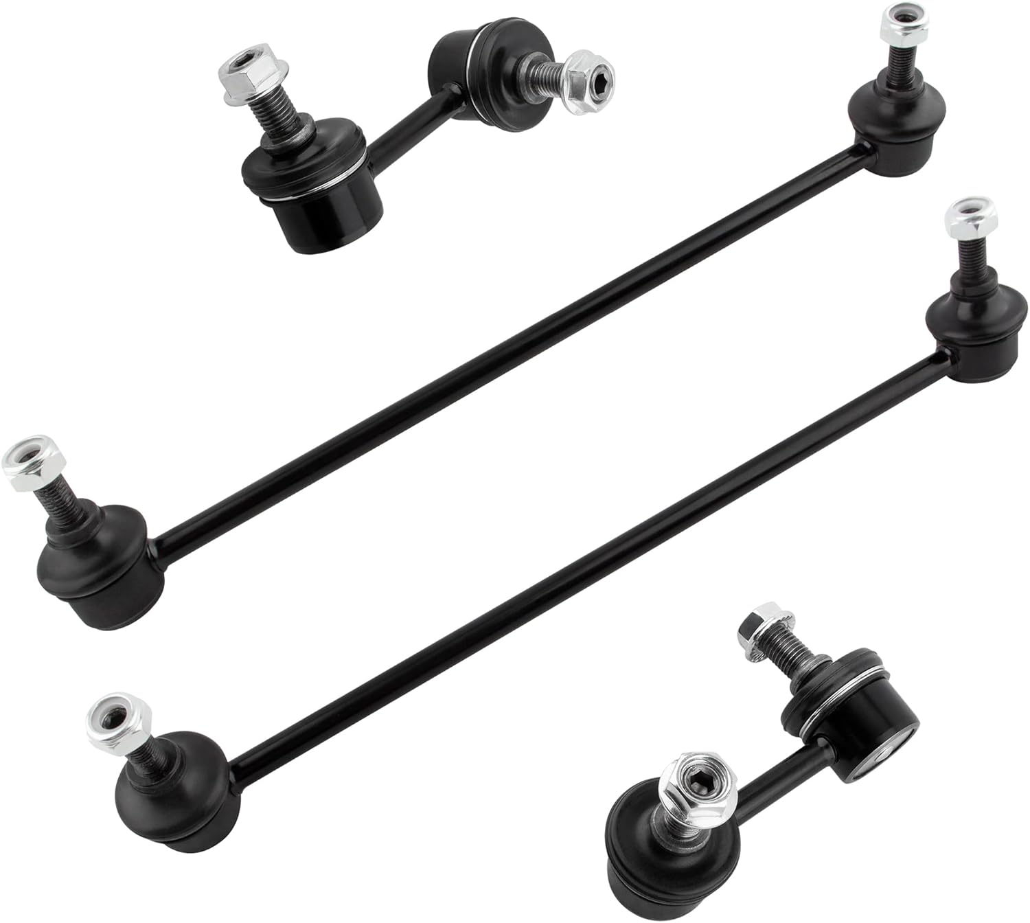 BOXI (Set of 4) Front and Rear Stabilizer Sway Bar End Links Set Fit for Acura ILX 2013 2014 2015 2016 2017 2018 2019 / for Honda Civic 2012 2013 2014 2015 | Replaces K750605 K750604 K750125 K750126