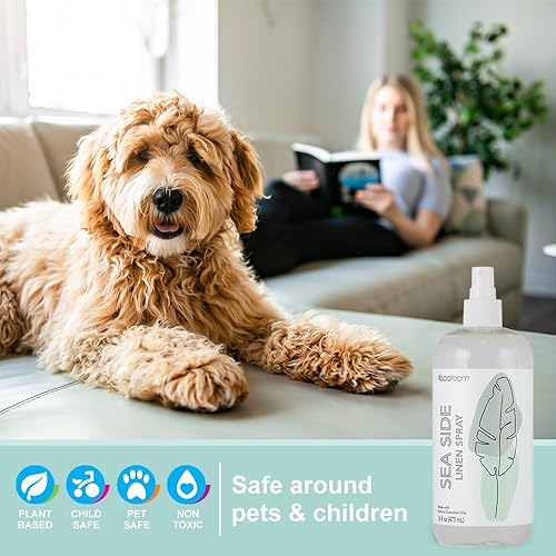 Miniatura 7 de SpaRoom Aromaterapia de lino y espray fragante para habitación hecho con aceites esenciales, 16 onzas, lado del mar  salado, fresco, costero