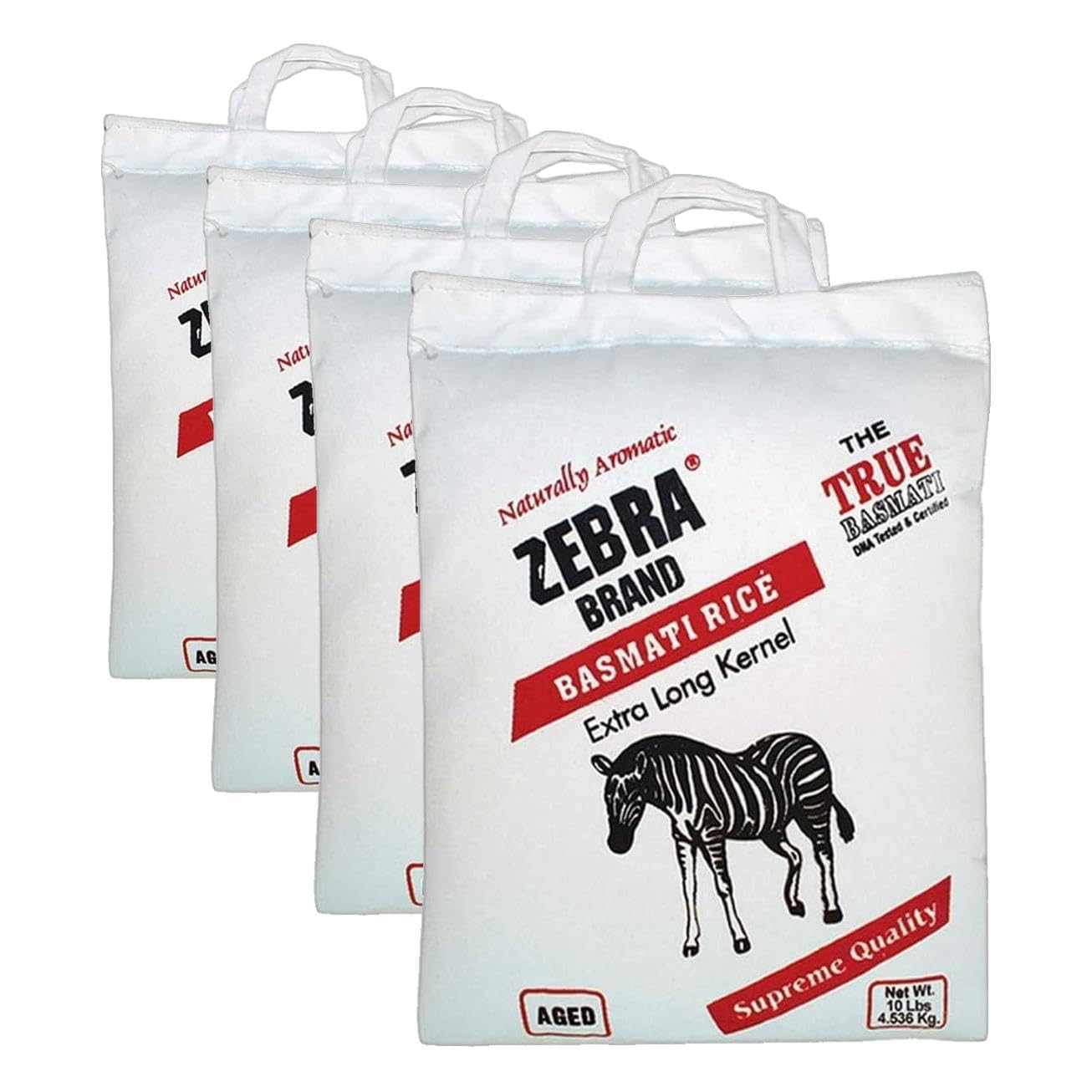 Naturally Aromatic Zebra Basmati Rice Extra Long Kernel 10 Lb Bag - NET WT 10 lbs image 3