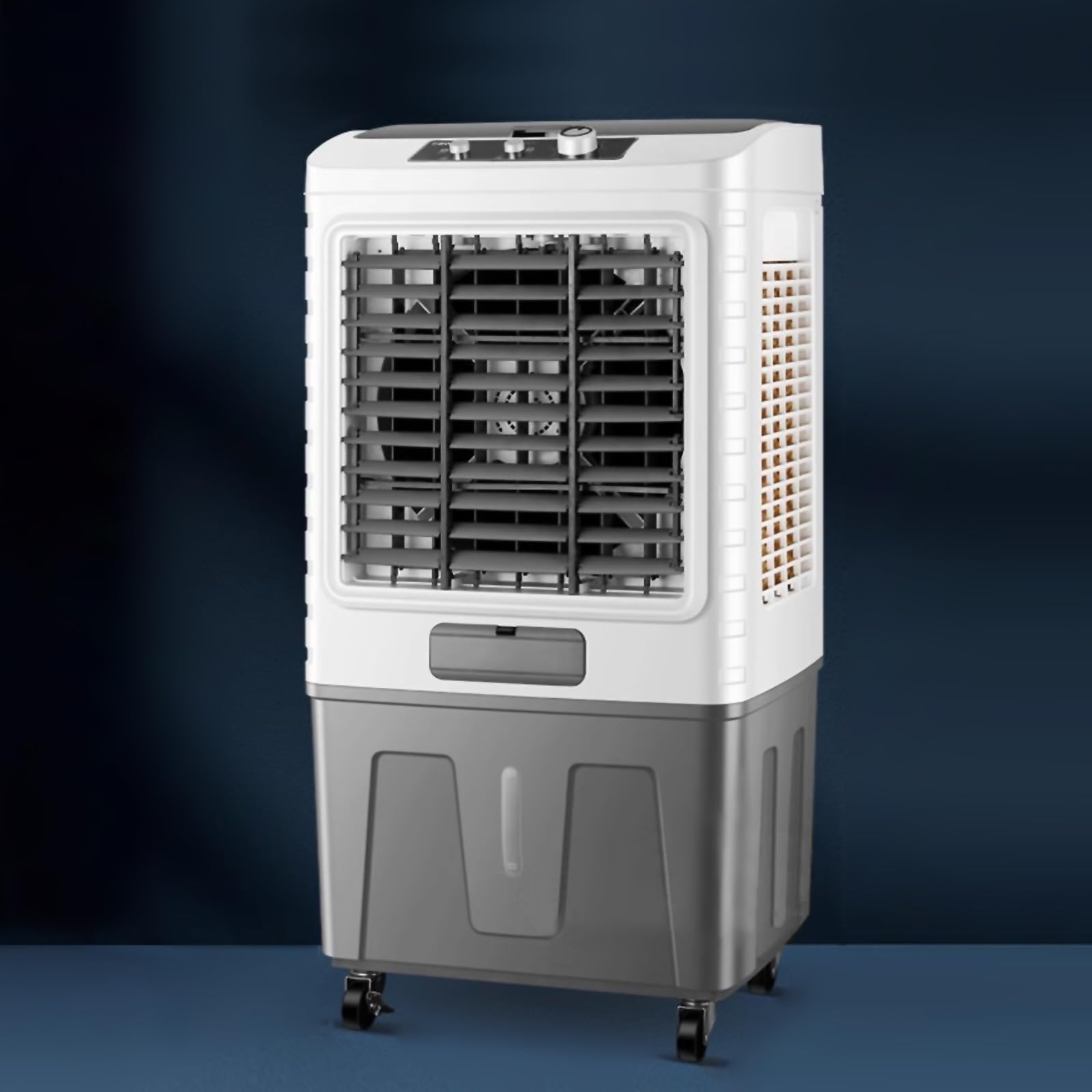 GTHTUHFD Evaporative Air Cooler, Portable Swamp Cooler Fan With 3 Speeds & 120° Oscillation For Indoor Outdoor Use,One Color-60 L/16 gal