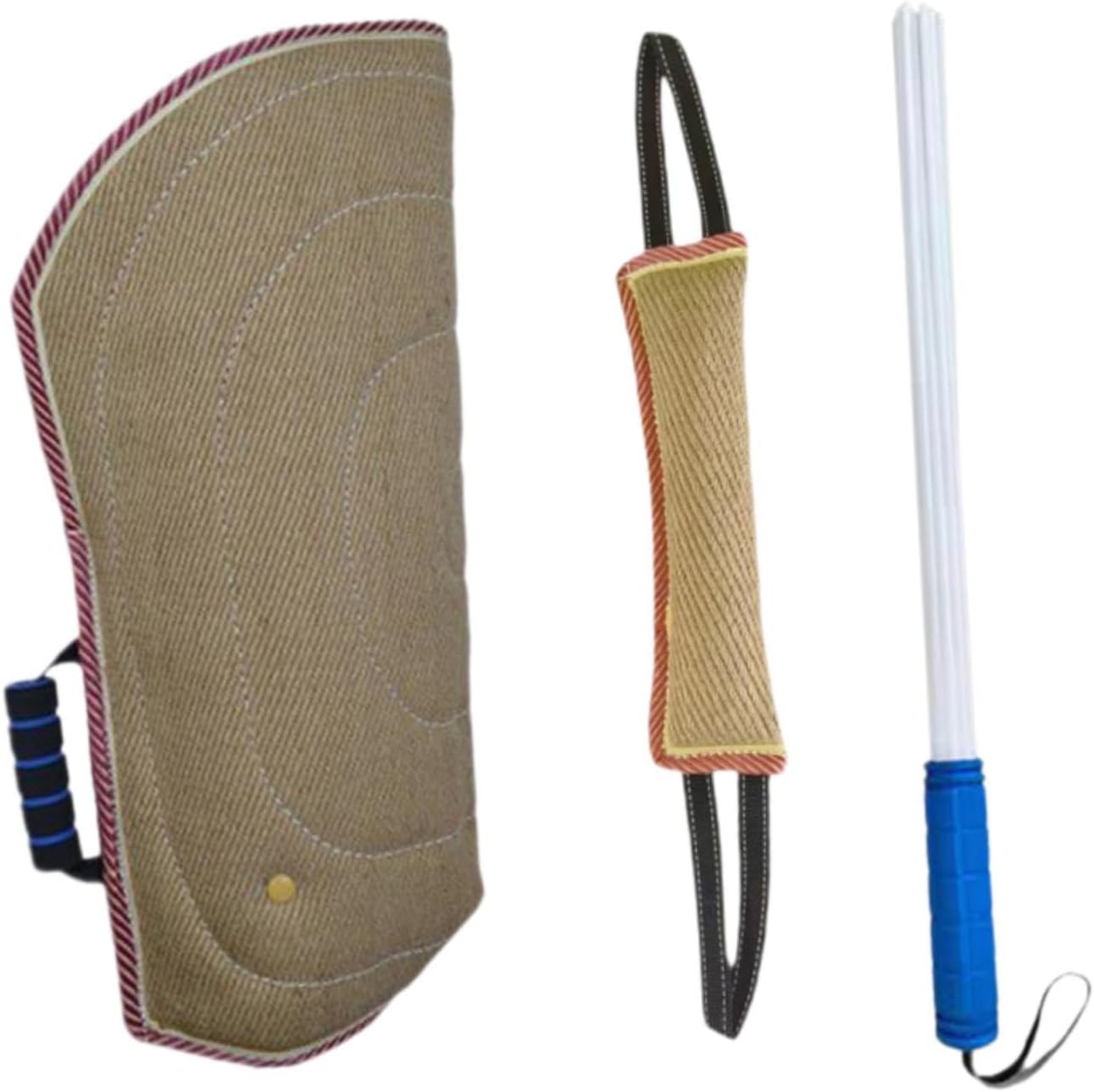 3X Biting Arm Sleeve, Dog Training Stick, Dog Bite Training Set, Dog Bite Pillow Tug Toy for Puppy, Stripe