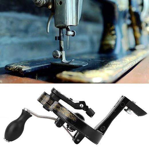 Sewing Machine Hand Crank, Metal Hand Crank Handle Accessory for Vintage fit for Wheel Treadle Sewing Machines Rust-Resistant and Durable