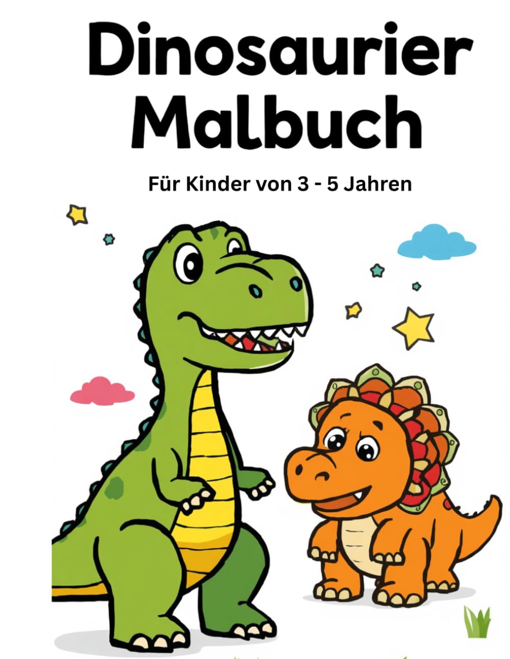 Dinosaurier Malbuch: Kinder von 3 - 5 Jahren